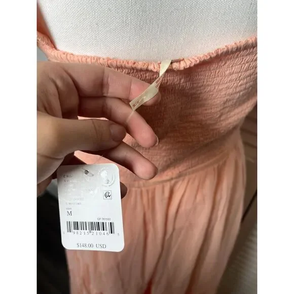 Free People Sundrenched Short-Sleeve Maxi Dress Size Medium NWT! $148 retail - Picture 4 of 8